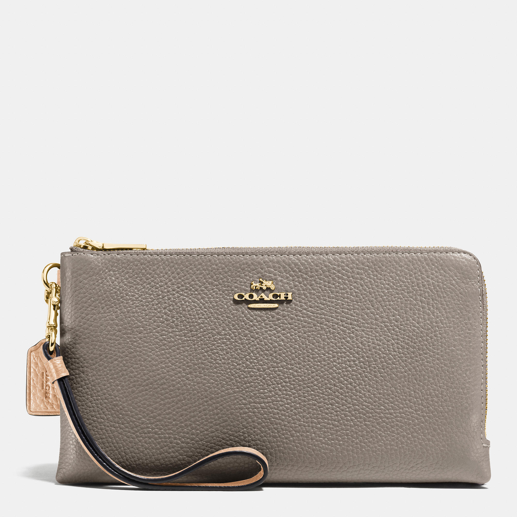 Fashion Decorative Coach Double Zip Wallet In Colorblock Leather | Coach Outlet Canada